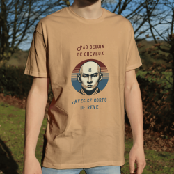 T-shirt "Pas besoin de cheveux avec ce corps de rêve"