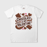 T-Shirt Saint Valentin "Chocolate is my valentine"