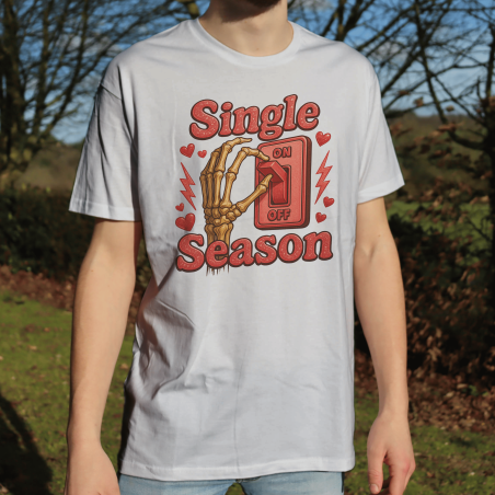 T-Shirt Saint Valentin "Single Season"