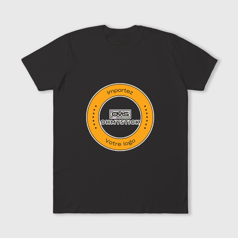 T-Shirt Noir Personnalisable