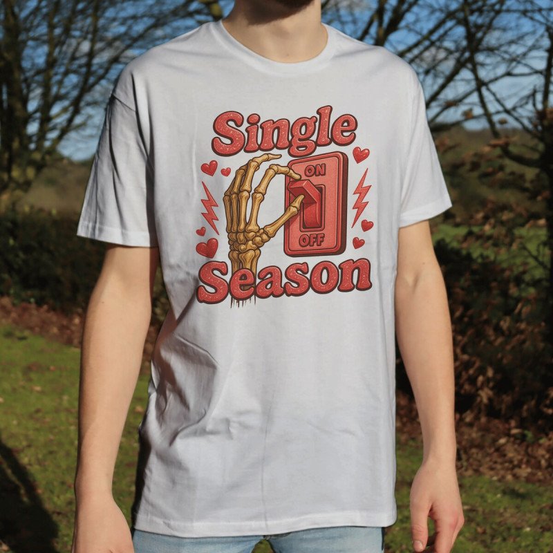 T-Shirt Saint Valentin "Single Season"